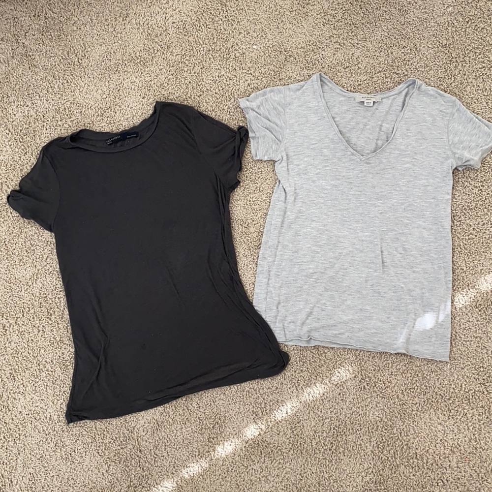 TWO All saints made in Portugal cut out should tee top shirt